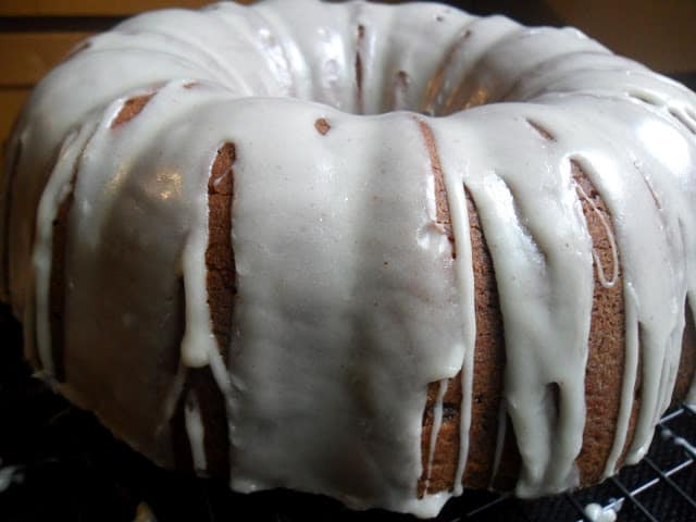 Banana Bundt Cake with Maple Rum Brown Butter Glazw banana bundt cake
