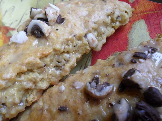 Espresso n' Cream Oatmeal Scones with Coffee Icing espresso