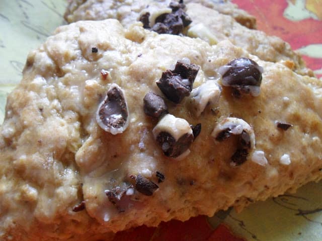 Espresso n' Cream Oatmeal Scones with Coffee Icing espresso