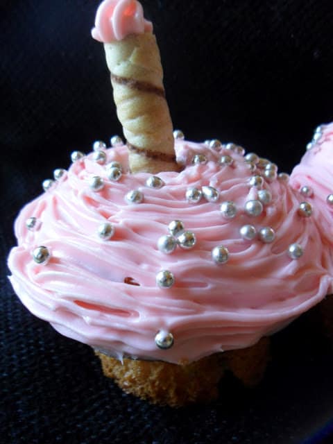 Pink Squirrel Cupcakes