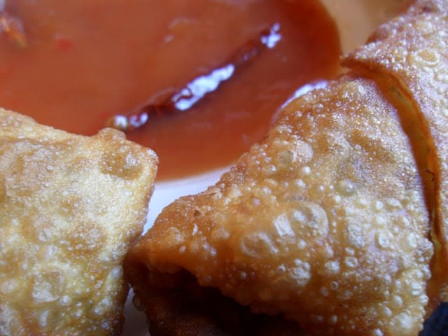 Shrimp Egg Roll with Sweet-Sour Sauce shrimp egg