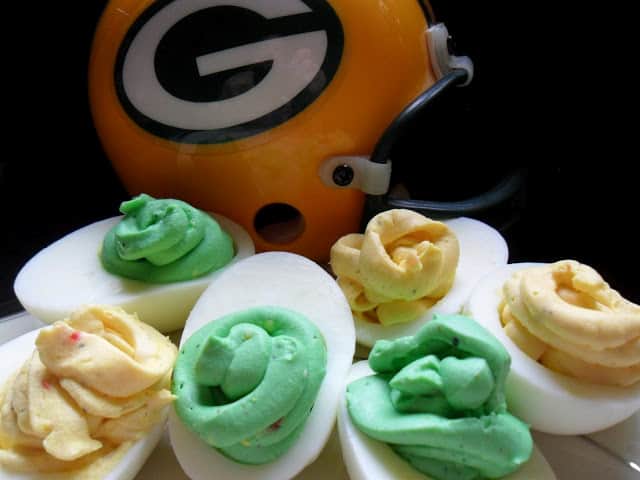 Game Day Deviled Eggs or Stuffed Eggs game day