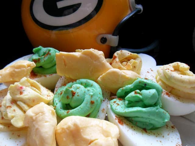 Game Day Deviled Eggs or Stuffed Eggs game day