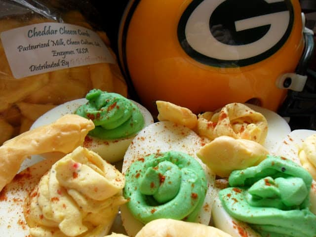 Game Day Deviled Eggs or Stuffed Eggs game day