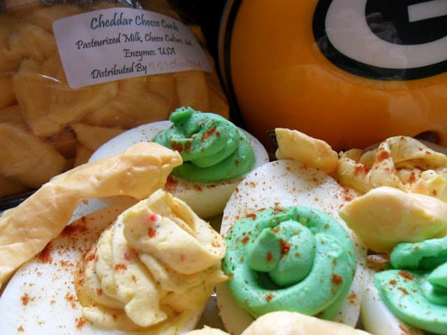 Game Day Deviled Eggs or Stuffed Eggs game day