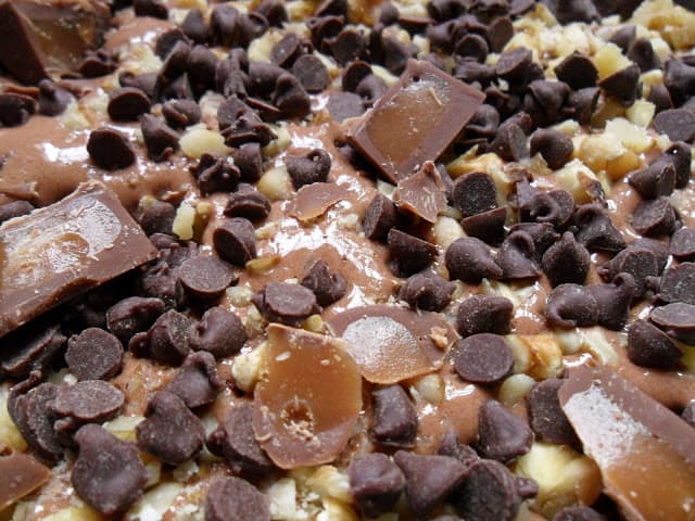 Chocolate Rolo Zucchini Cake