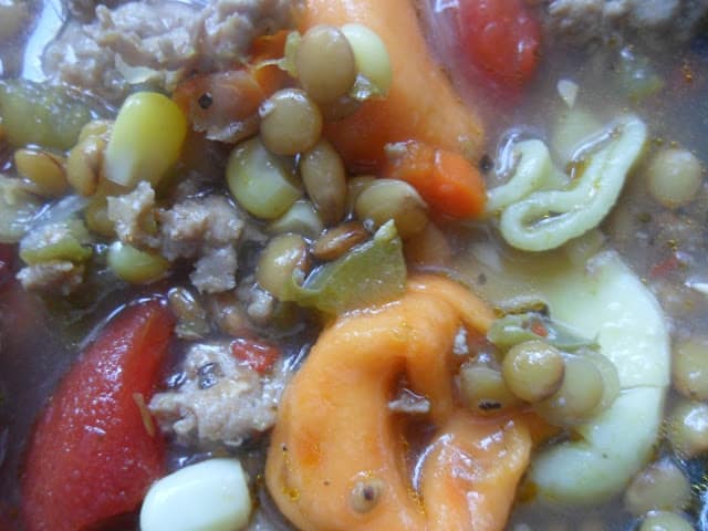Easy Tortellini Lentil Soup easy tortellini