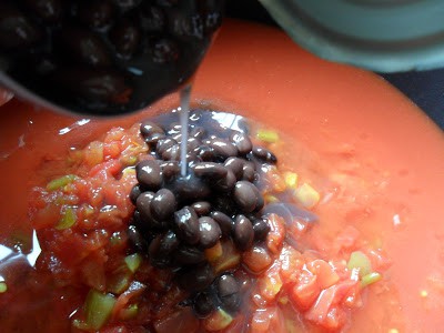 Taco Soup, How to Roast Peppers taco soup
