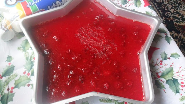 Raspberry Jello Salad with Marshmallow Salad raspberry