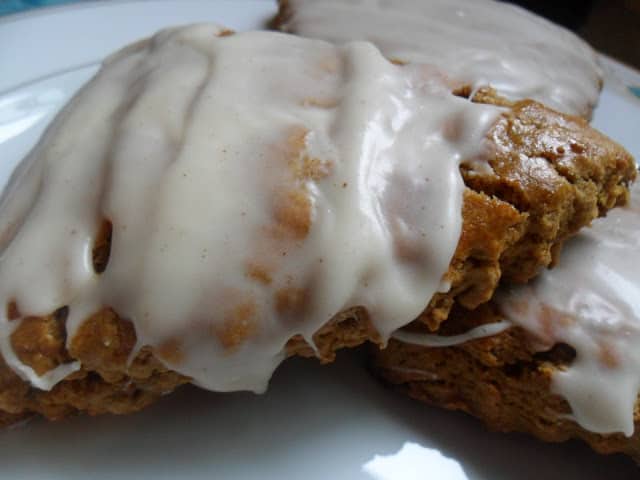 Gingerbread Scones with Maple Glaze gingerbread scones