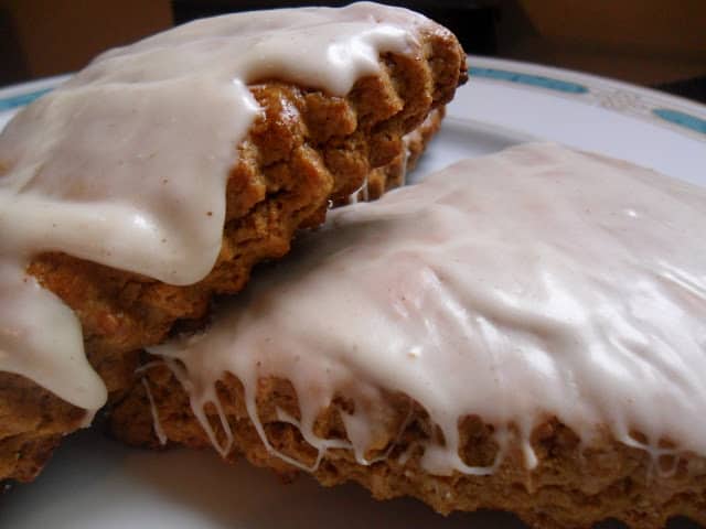 Gingerbread Scones with Maple Glaze gingerbread scones