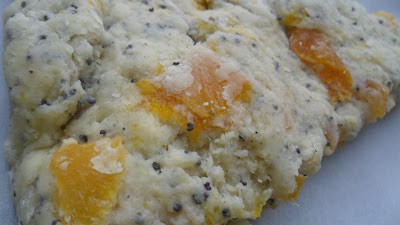 Tangerine Apricot Poppy Seed Scones