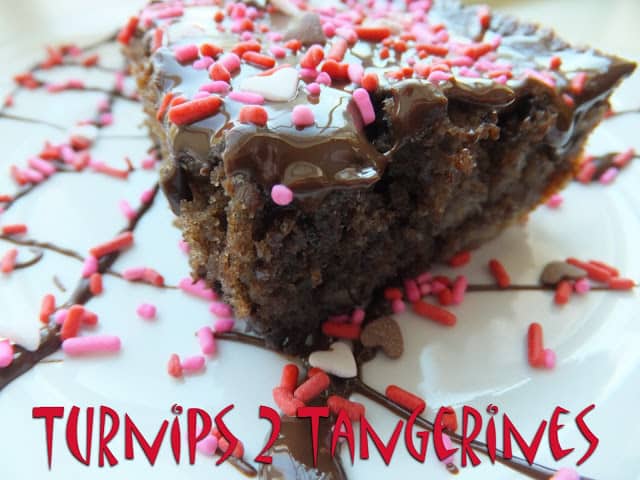 Chocolate Chip Banana Brownies with Peanut Butter Glaze chocolate chip banana