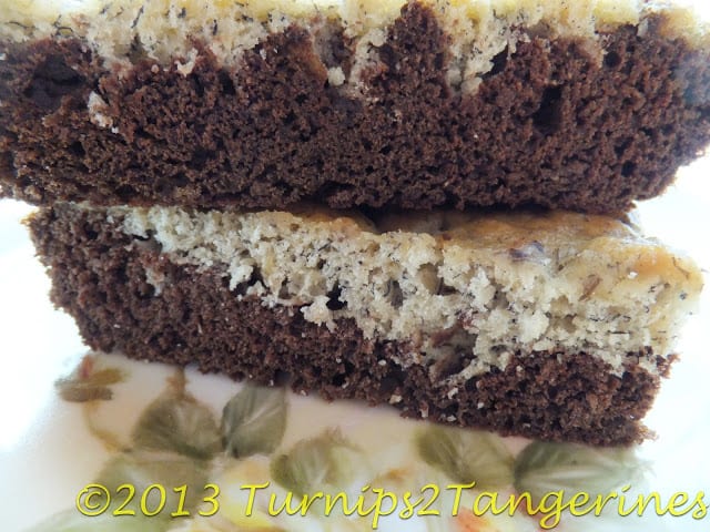 Black Bottom Banana Bars black