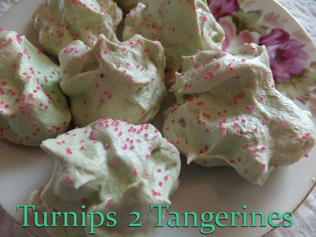 Mint Meringue Cookies mint meringue