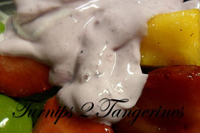 Fruit Salad made with Noosa Yogurt