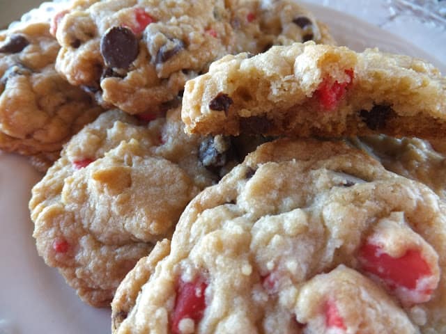 Chocolate Cherry Chip Cookies