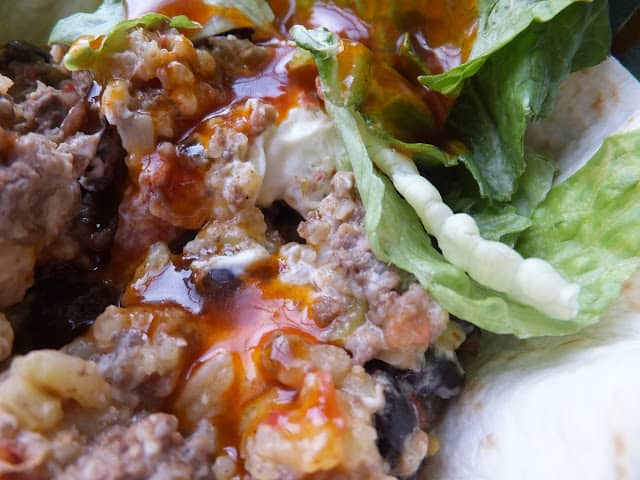 Taco Salad in a Baked Tortilla Bowl taco salad