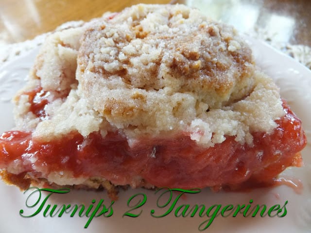 Rhubarb Strawberry Coffee Cake rhubarb strawberry