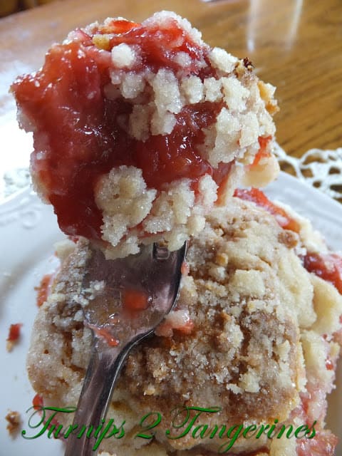 Rhubarb Strawberry Coffee Cake rhubarb strawberry