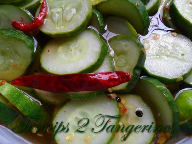 Spicy Refrigerator Pickles spicy refrigerator