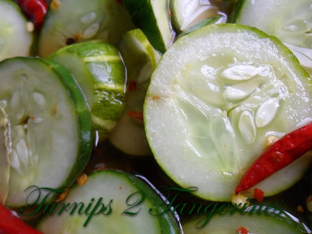 Spicy Refrigerator Pickles spicy refrigerator