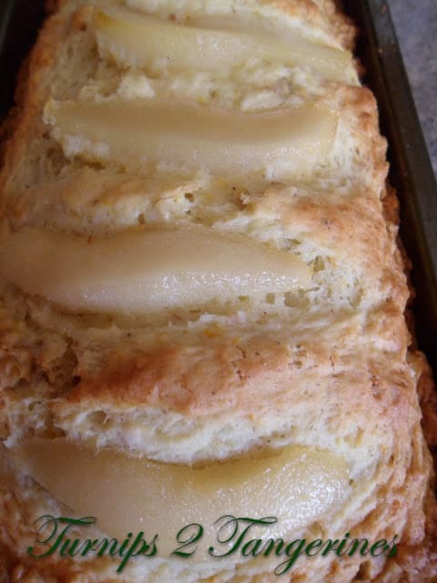 Pear Nut Bread with Orange Glaze