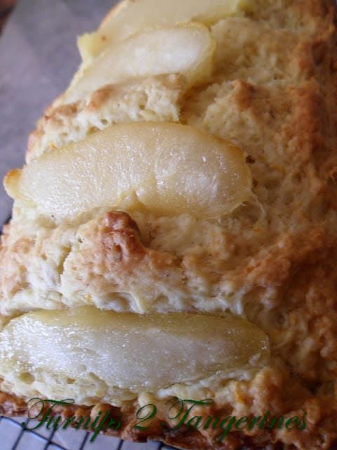 Pear Nut Bread with Orange Glaze pear nut