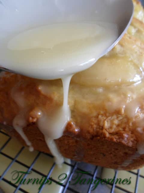 Pear Nut Bread with Orange Glaze