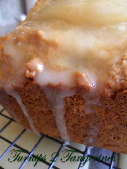 Pear Nut Bread with Orange Glaze