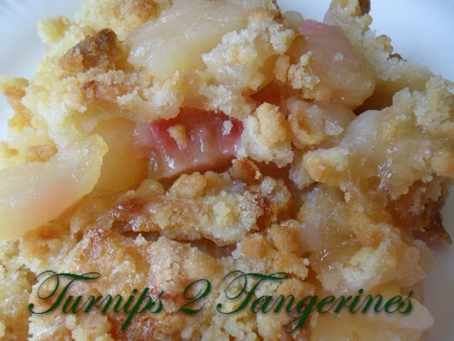 apple rhubarb crisp 