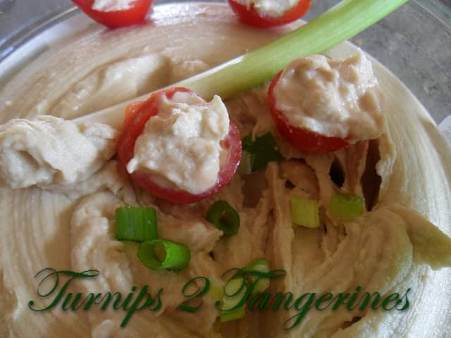 Hummus with Veggie Dippers hummus veggies