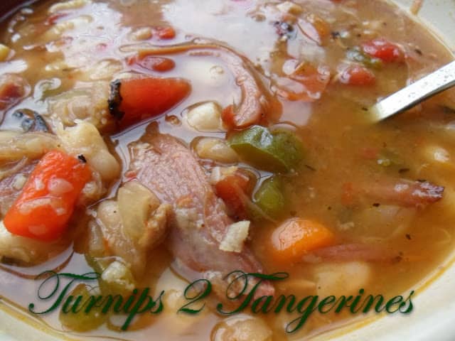 White Bean Ham Soup white bean
