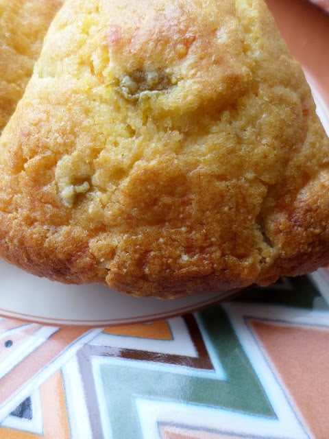 Green Chili Cheddar Corn Muffins