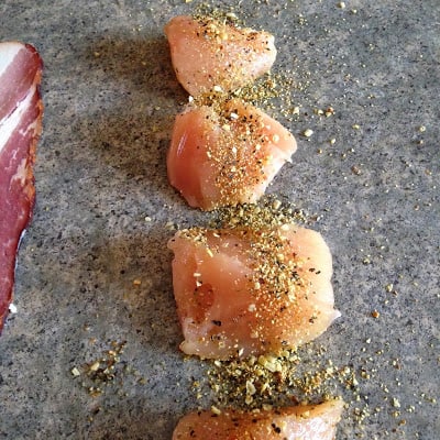 Bacon Wrapped Chicken Bites bacon wrapped chicken