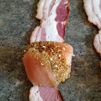 Bacon Wrapped Chicken Bites