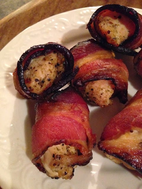 Bacon Wrapped Chicken Bites