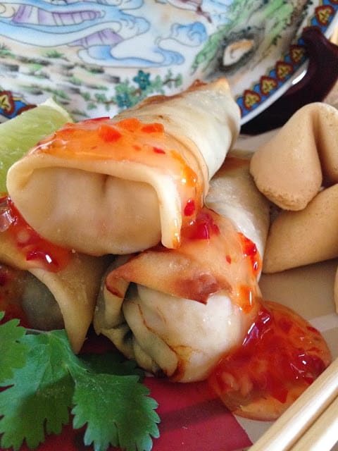 Pineapple Pork Egg Rolls pineapple pork