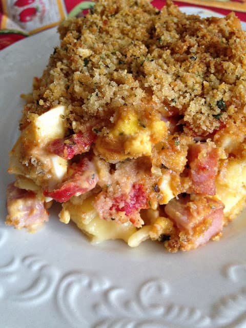 Overnight Ham Cheese Egg Lasagna overnight