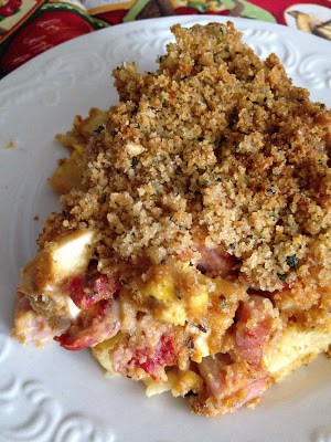Overnight Ham Cheese Egg Lasagna