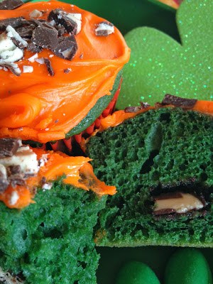 Green Velvet Mint Cupcakes