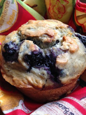 sourdough blueberry muffins 