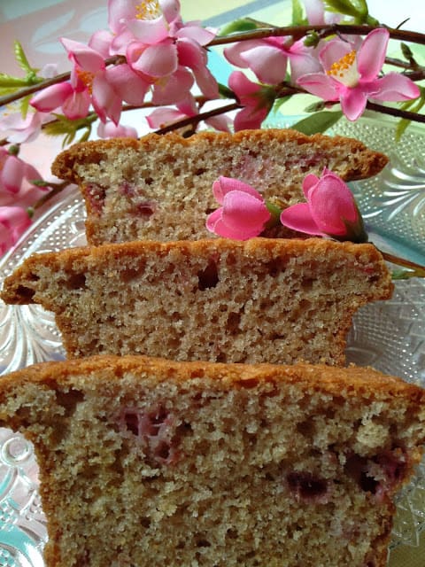 Strawberry Bread with Pink Glaze strawberry