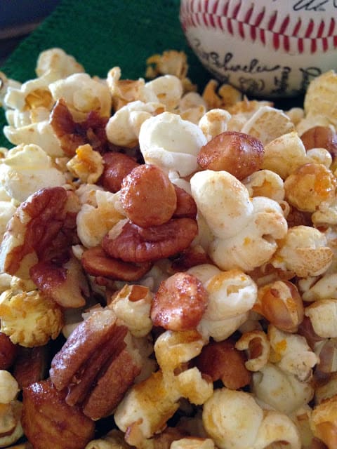 Popcorn and Peanut Snack Mix popcorn peanut