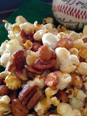 Popcorn and Peanut Snack Mix popcorn peanut