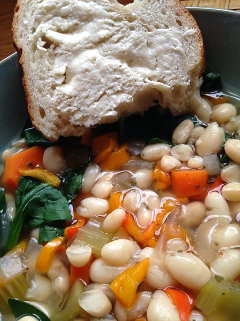 White Bean Spinach Soup white bean