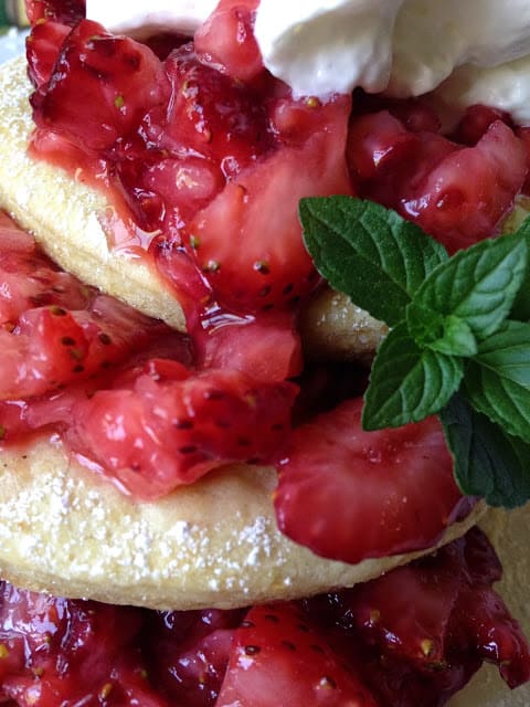 Strawberry Sourdough Pancakes strawberry sourdough