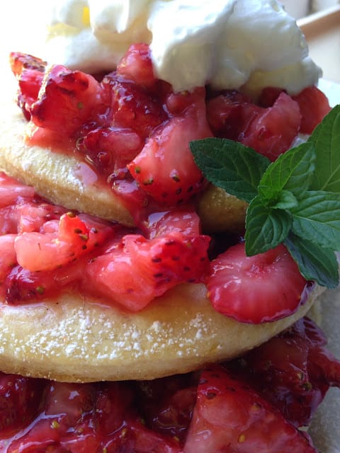 Strawberry Sourdough Pancakes strawberry sourdough
