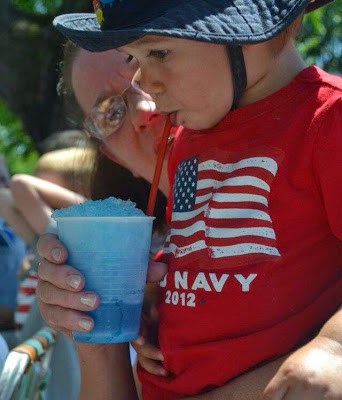 Red, White and Blue Broken Glass Jello red, white and blue