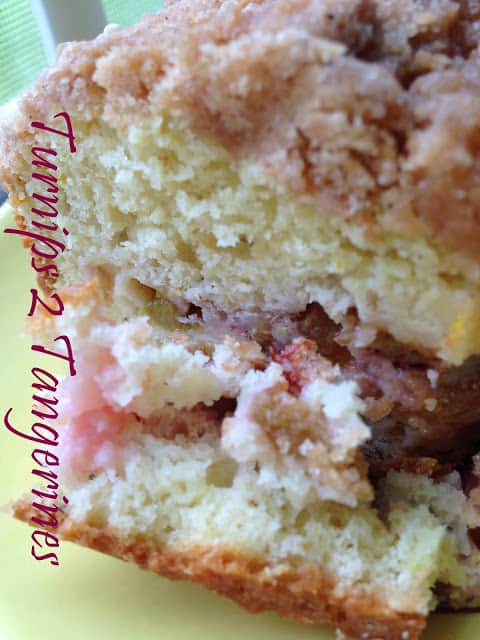Rhubarb Orange Coffee Cake